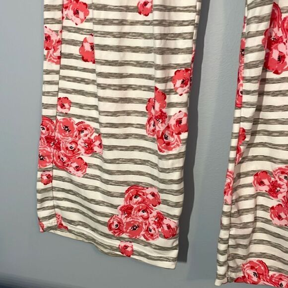 Floral Pajama Pants Medium Stripped - Picture 2 of 6